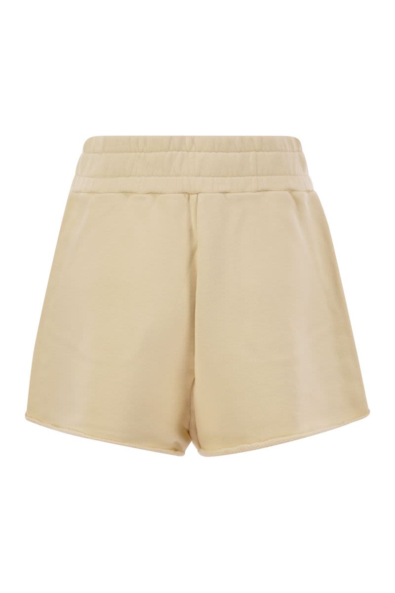 AUTRY Compact Cotton High-Waisted Jogging Shorts