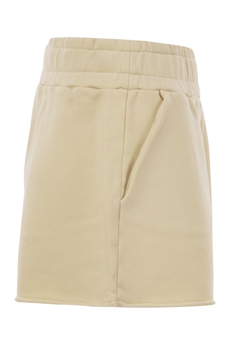 AUTRY Compact Cotton High-Waisted Jogging Shorts