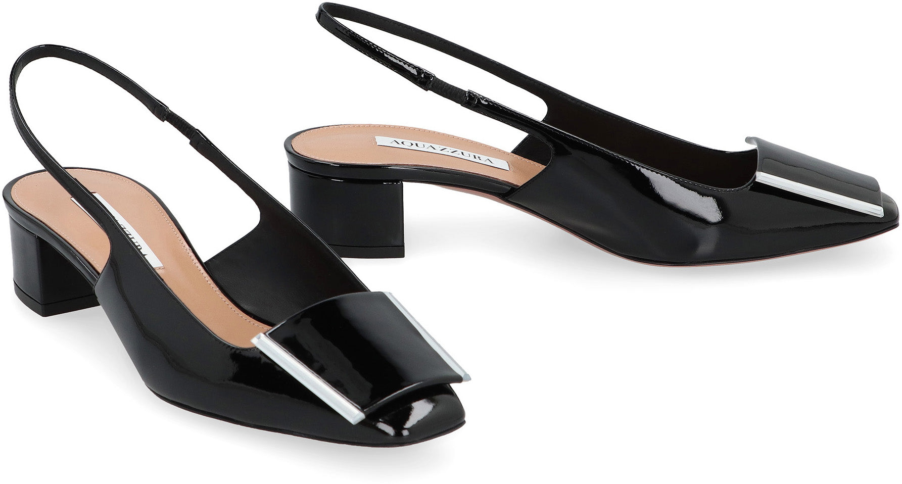 AQUAZZURA Shibuya Leather Slingback Pumps
