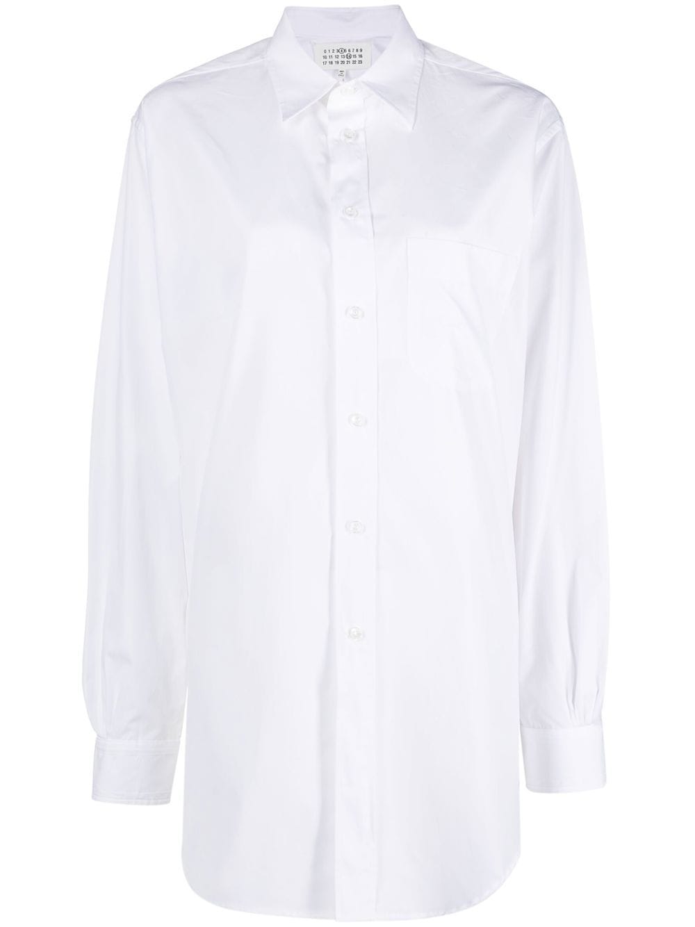 MAISON MARGIELA Long Cotton Poplin Shirt