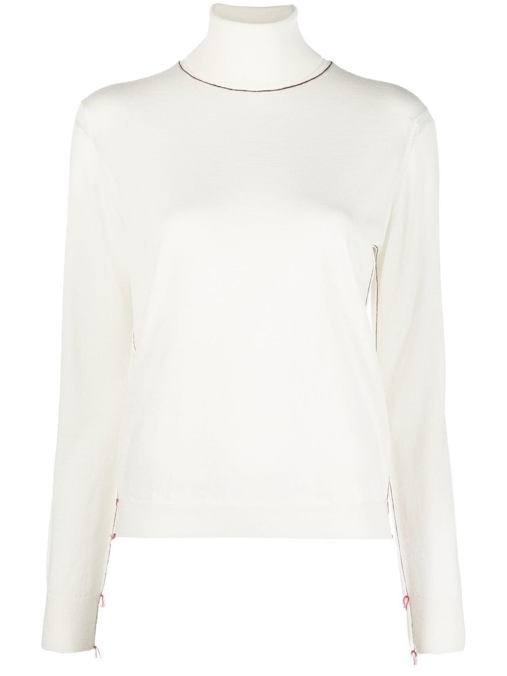 MAISON MARGIELA Ribbed Turtleneck Wool Sweater for Women