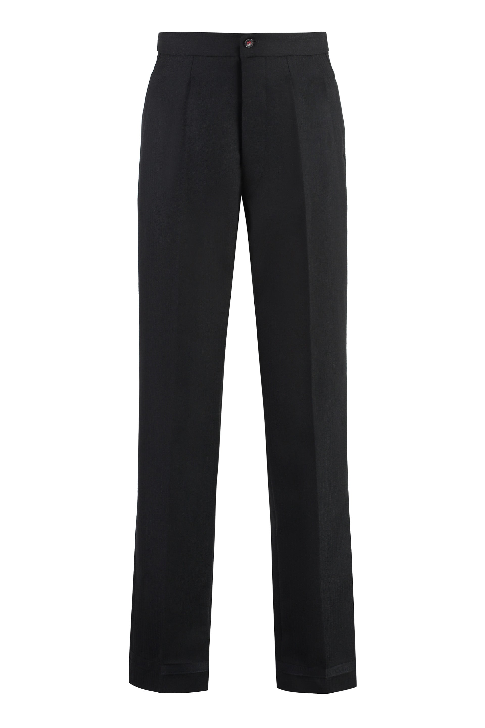 MAISON MARGIELA Wool Pleated Trousers for Women - FW25