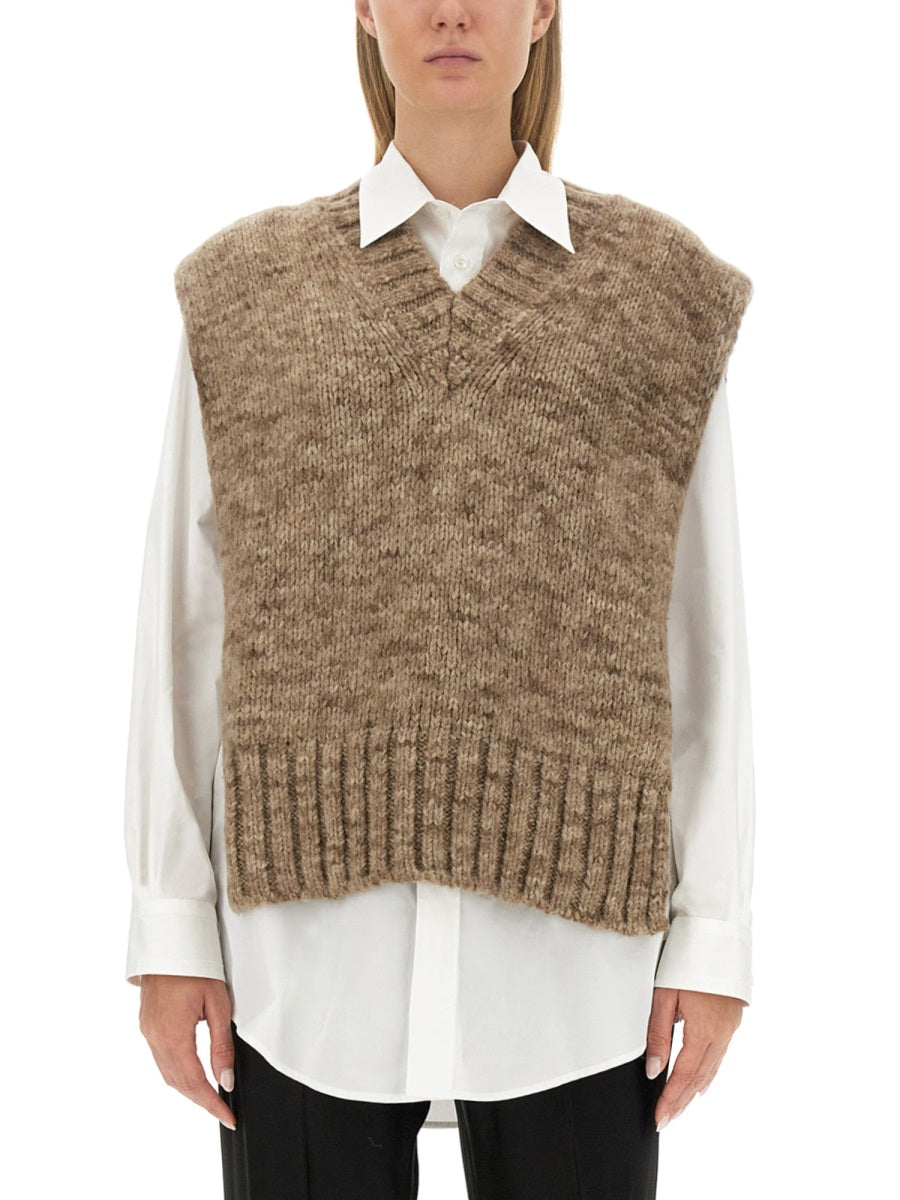 MAISON MARGIELA Oversized Knit Vest - Size S