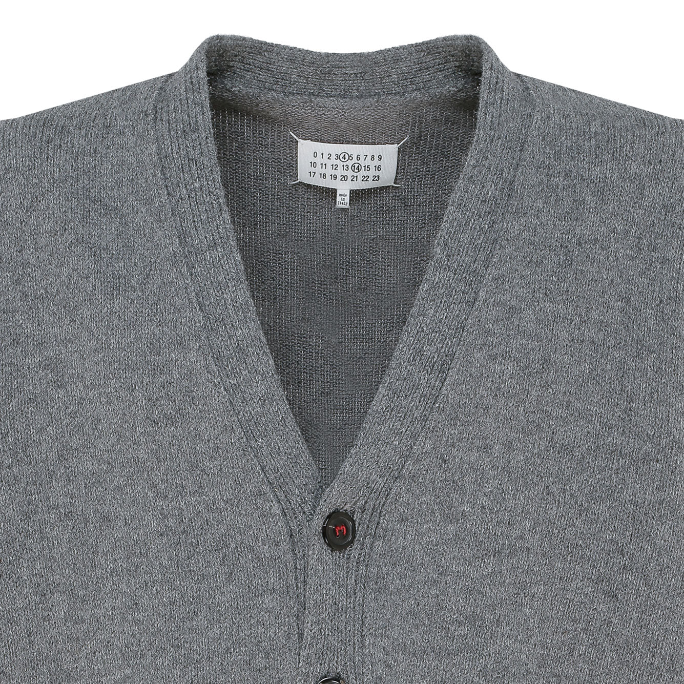 MAISON MARGIELA Medium Grey Wool Sweater for Men