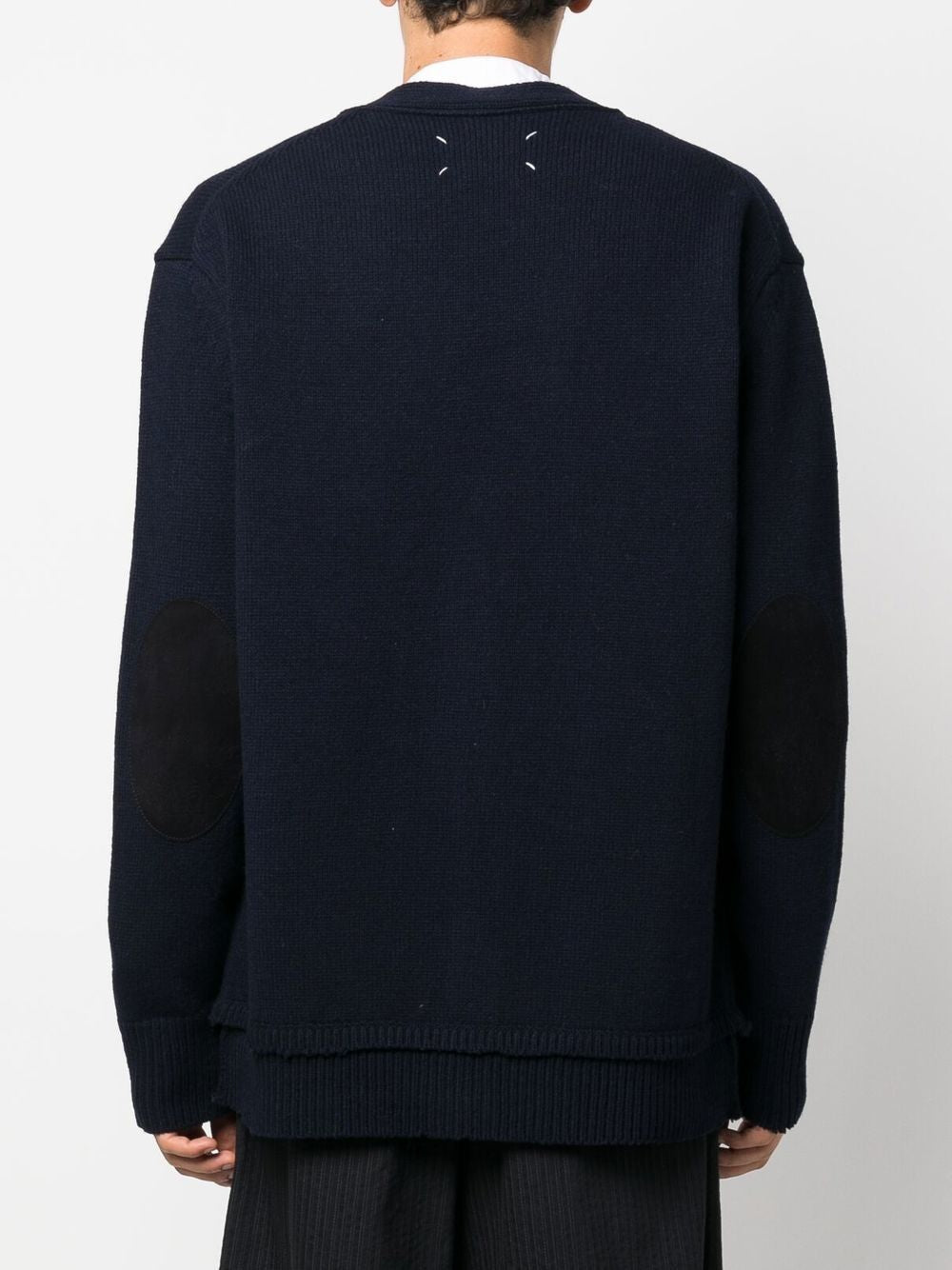 MAISON MARGIELA Wool Cardigan with Button Front Closure - Loose Fit