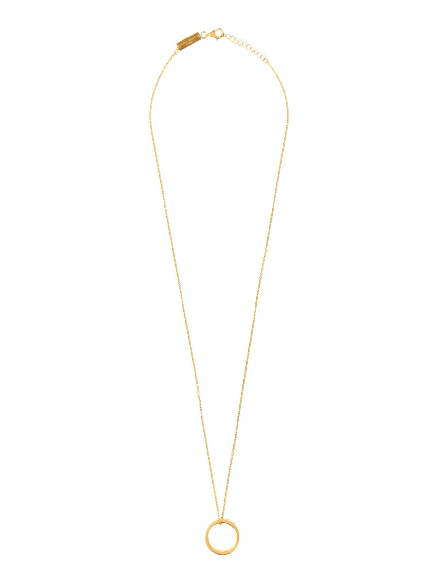 MAISON MARGIELA Numeric Ring Necklace with Snap Closure