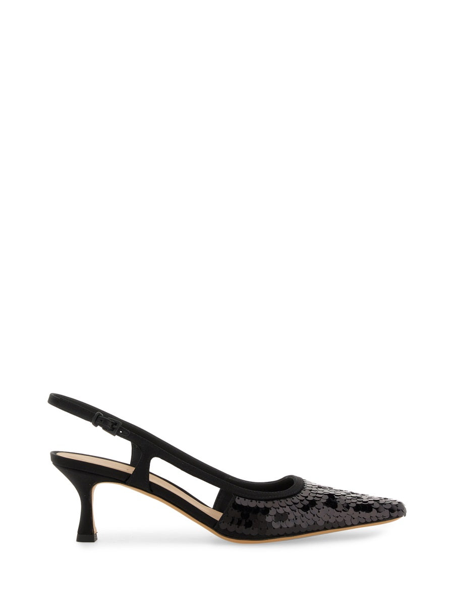 ROBERTO FESTA Silk Slingback Pumps