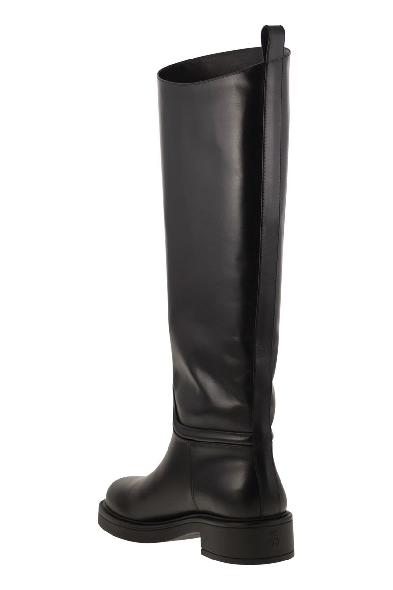 STUART WEITZMAN Celia Lightweight Leather Boot - 40mm Heel