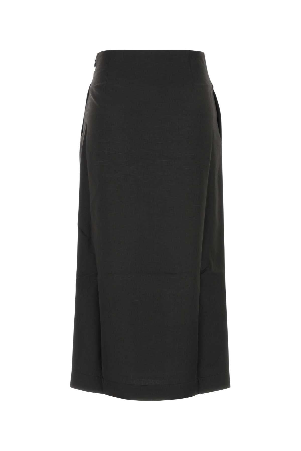JW ANDERSON Viscose Blend Strap Detail Slit Skirt