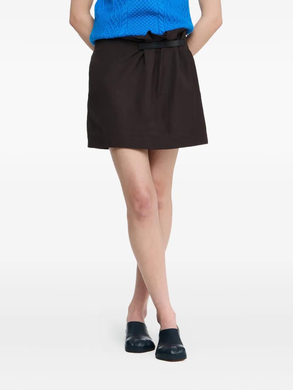 JW ANDERSON Gathered Mini Skirt with Wrap Effect