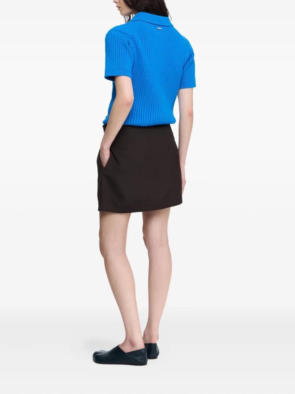 JW ANDERSON Gathered Mini Skirt with Wrap Effect