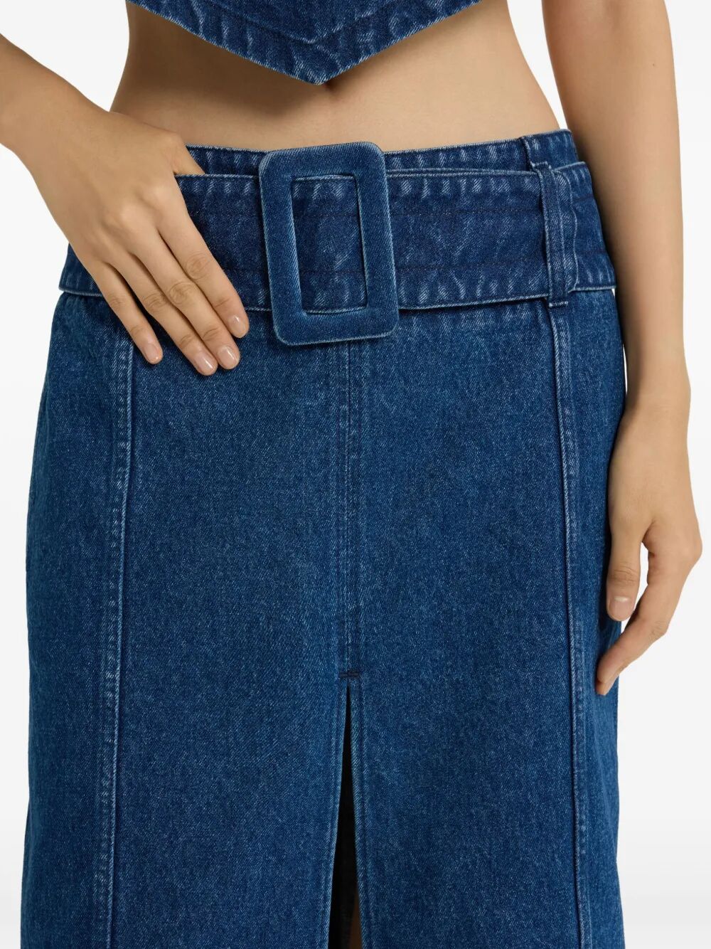 PATOU Belted Midi Skirt for Women - SS25 Collection