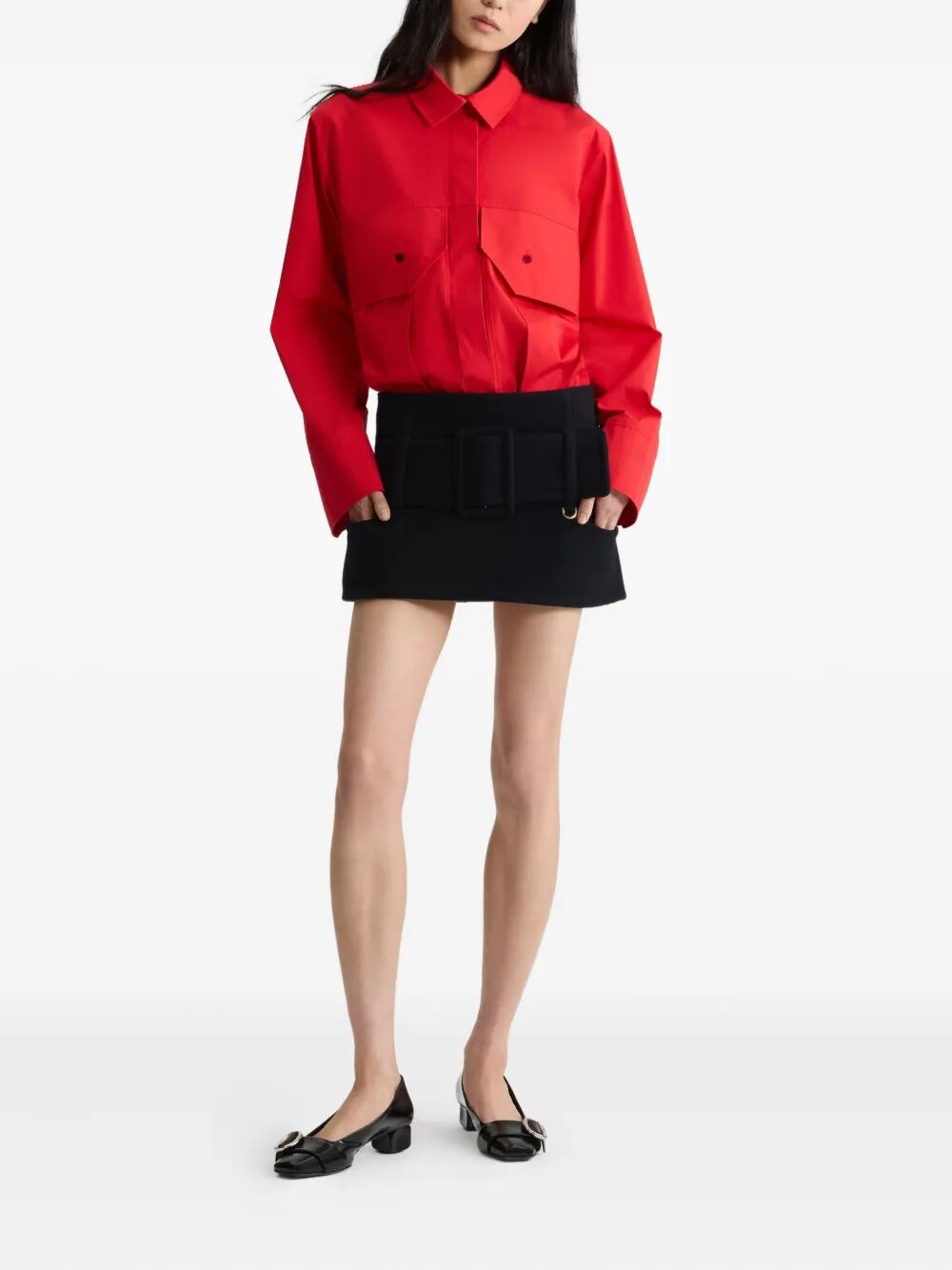 PATOU Chic Belted Mini Skirt for Women