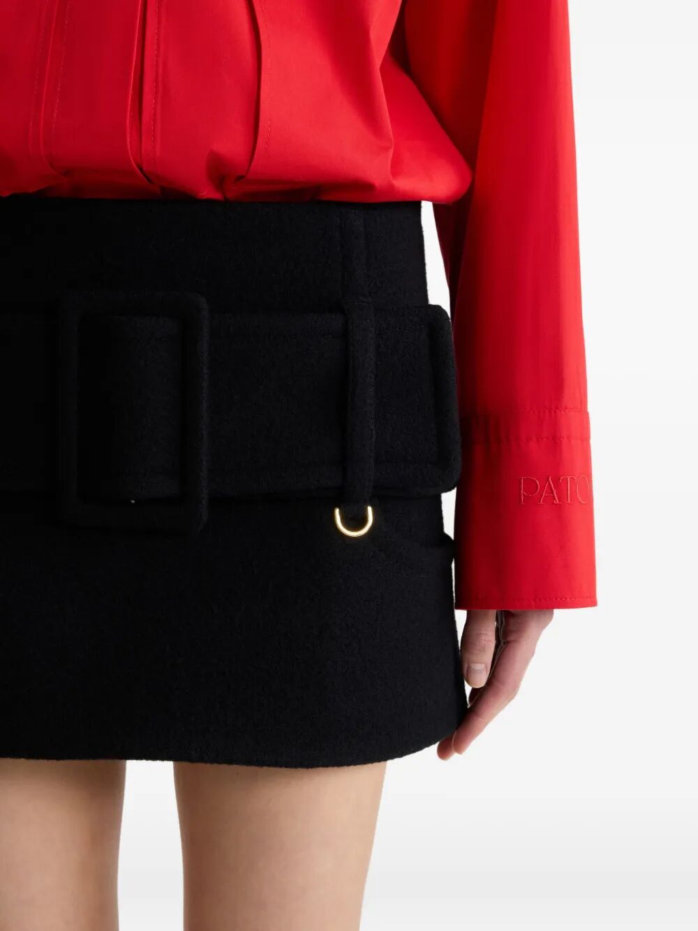 PATOU Chic Belted Mini Skirt for Women