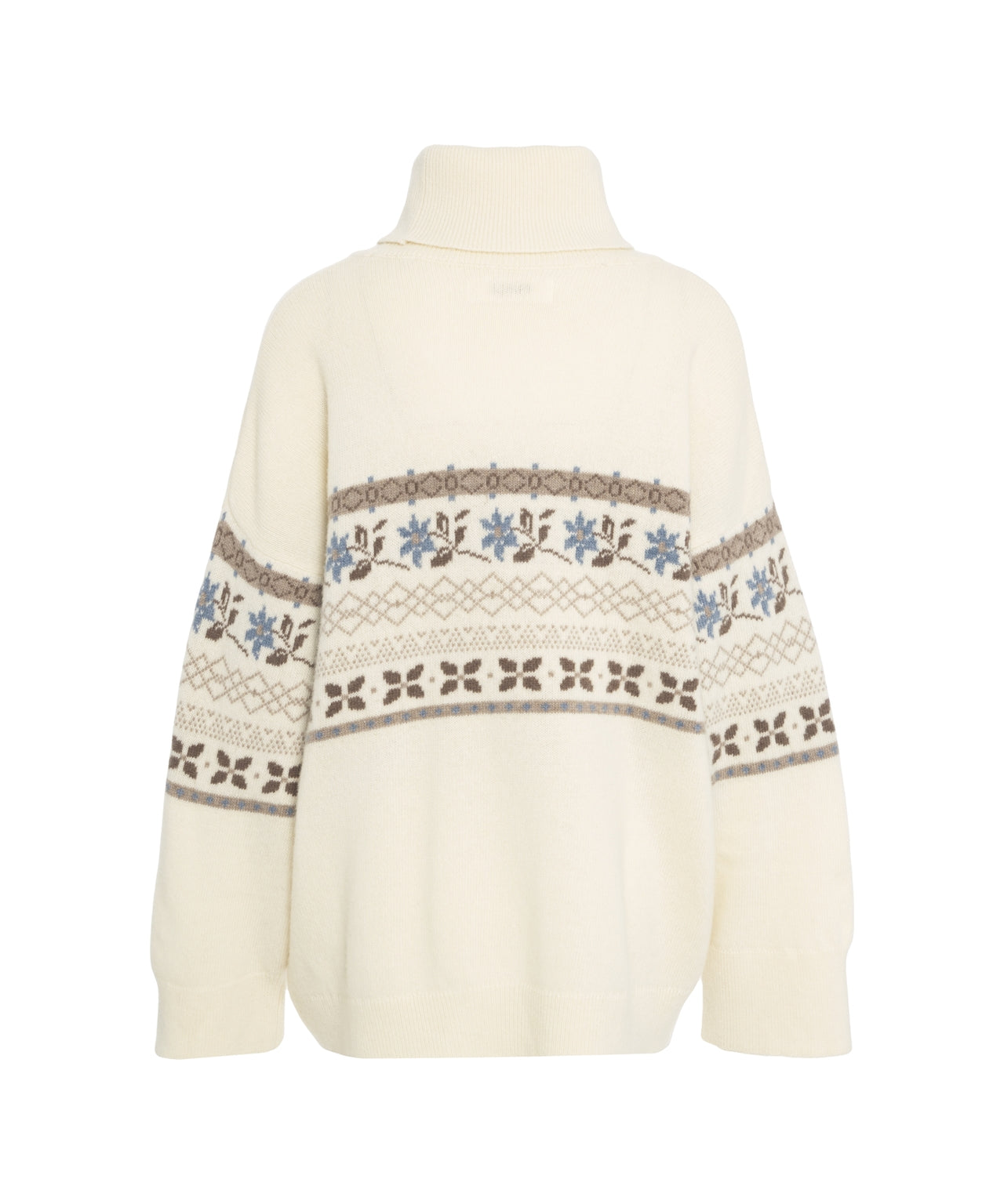 SKALL STUDIO Classic Turtleneck Sweater with Traditional Pattern