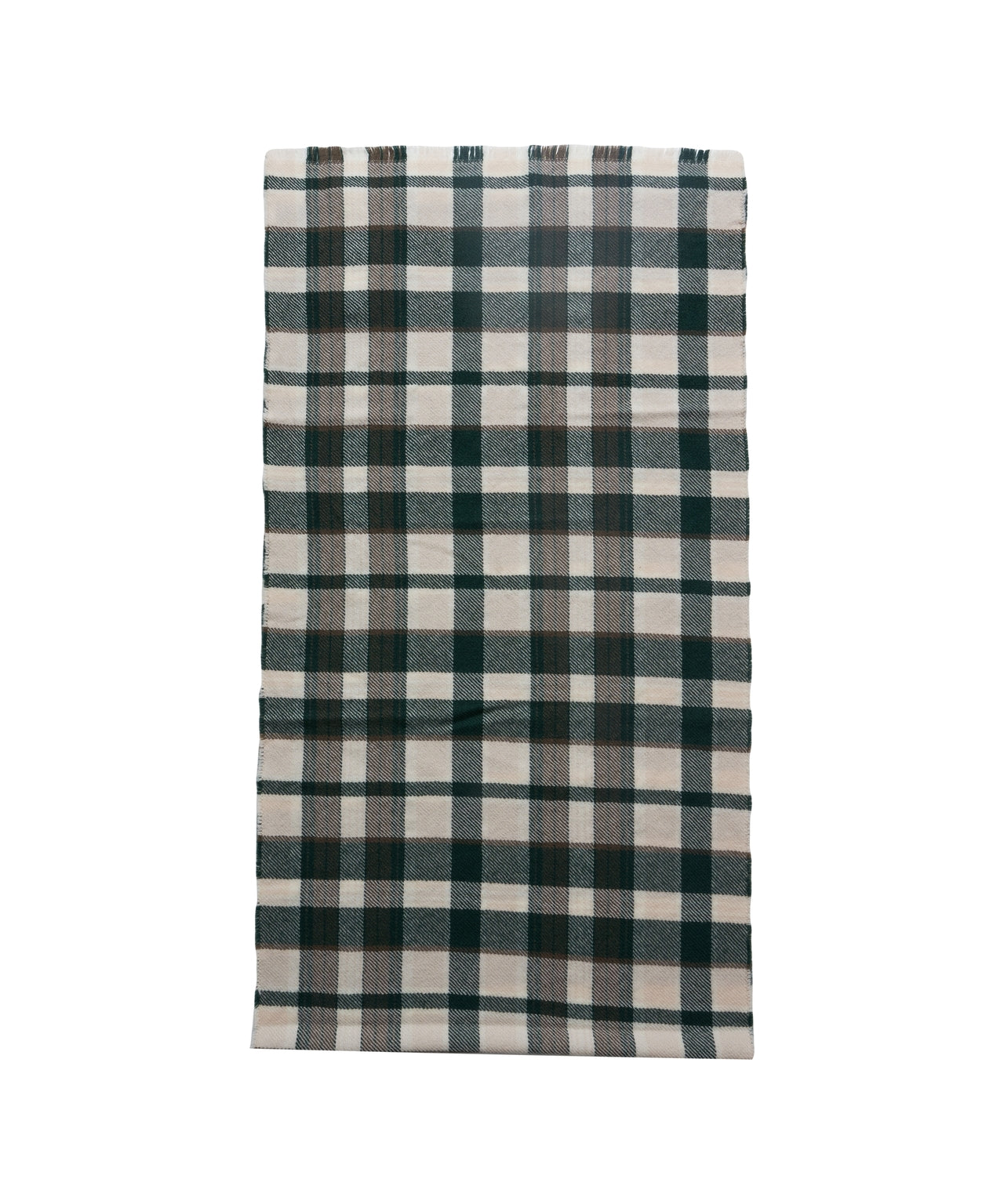 SKALL STUDIO Check Pattern Scarf with Fringes (184 x 50 cm)