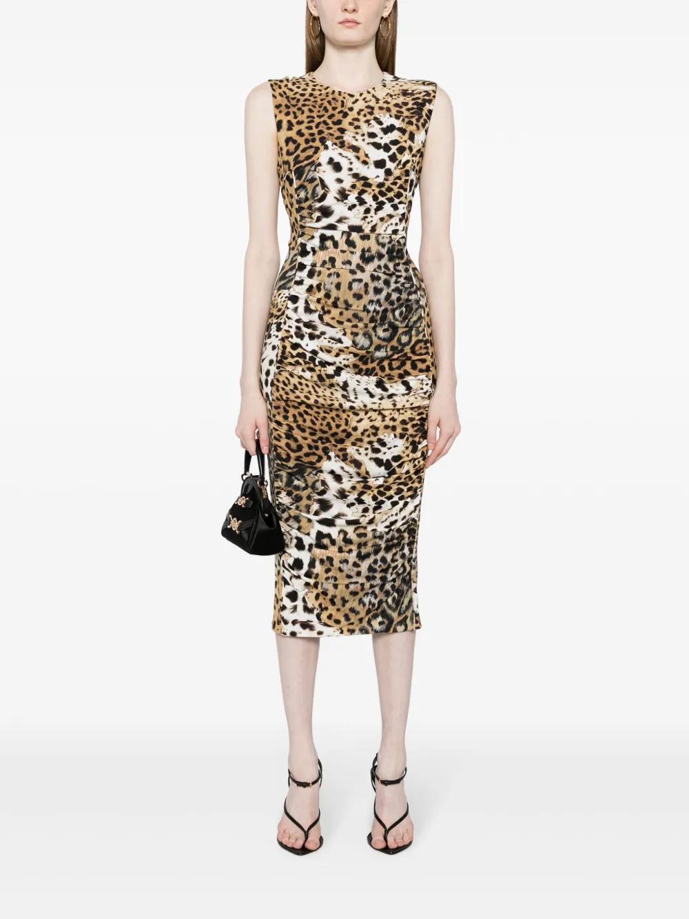 ROBERTO CAVALLI Mini Jaguar Skin Dress