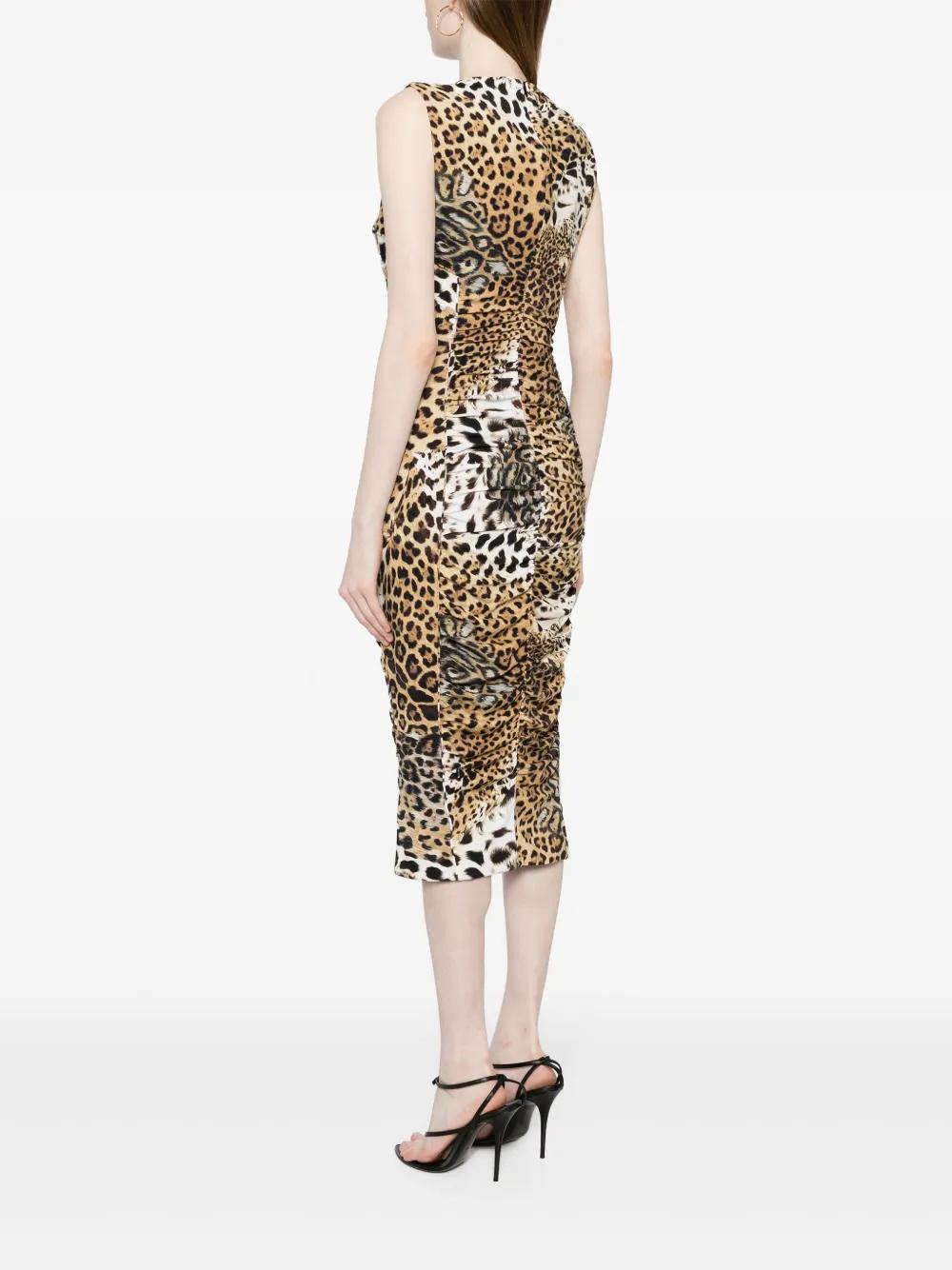 ROBERTO CAVALLI Mini Jaguar Skin Dress