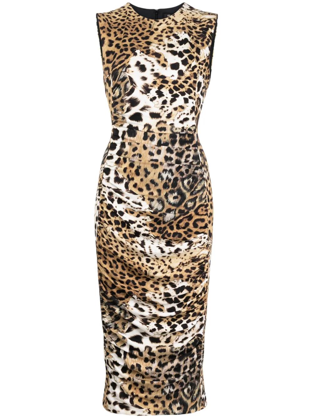 ROBERTO CAVALLI Mini Jaguar Skin Dress