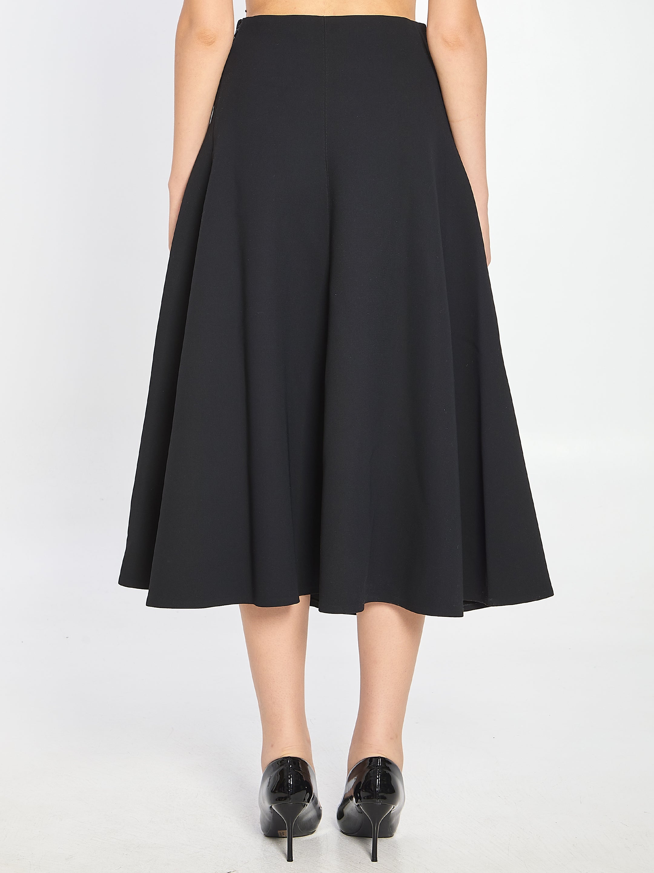 JACQUEMUS Flared Maxi Skirt with High Waist Design - Size 38