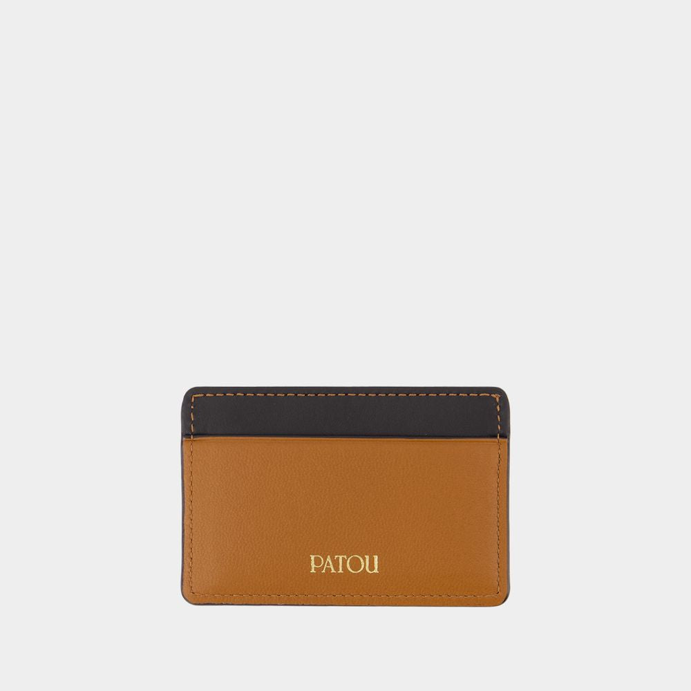 PATOU Mini Leather Card Holder