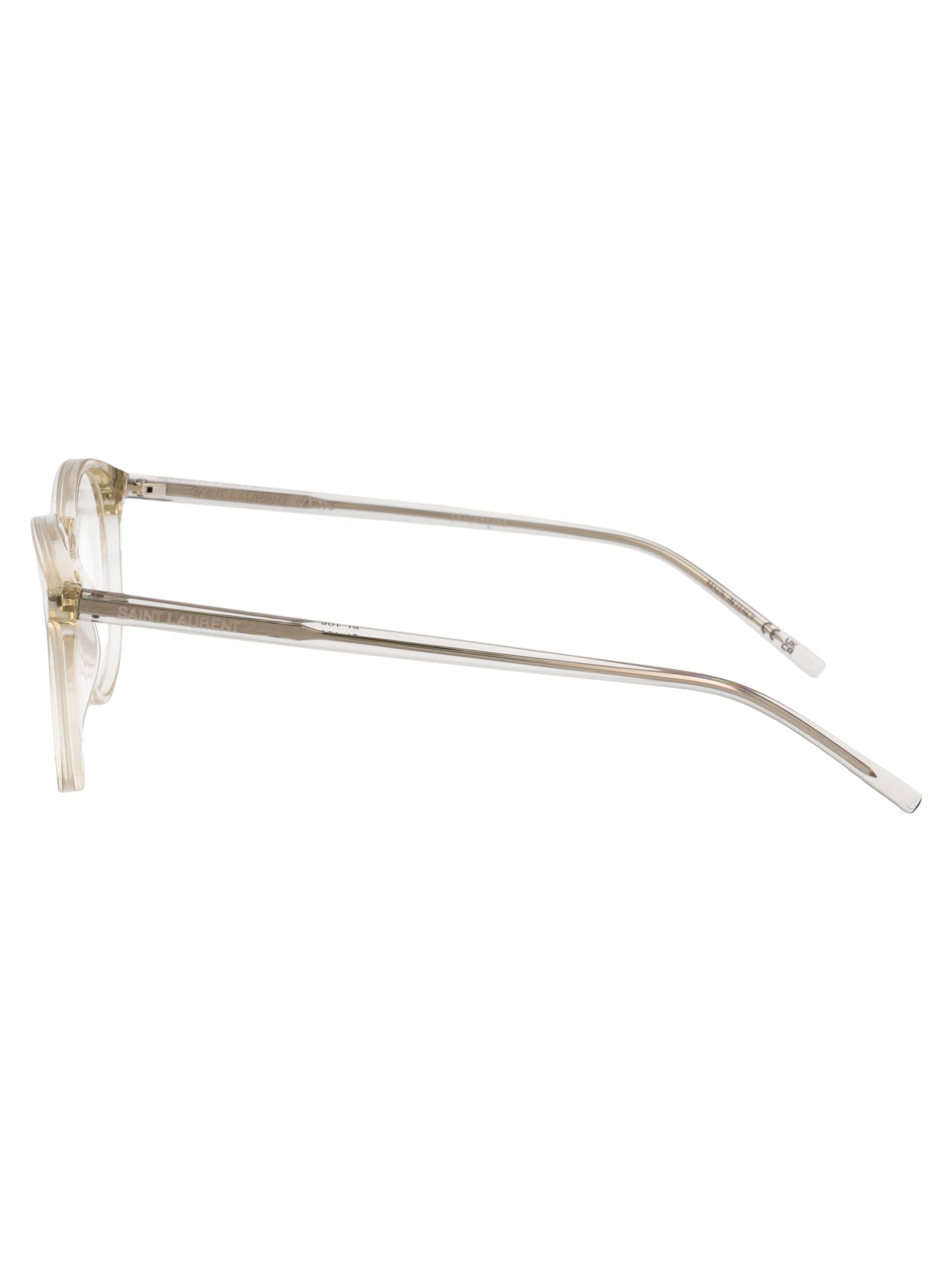 SAINT LAURENT Transparent Recycled Acetate Optical Glasses