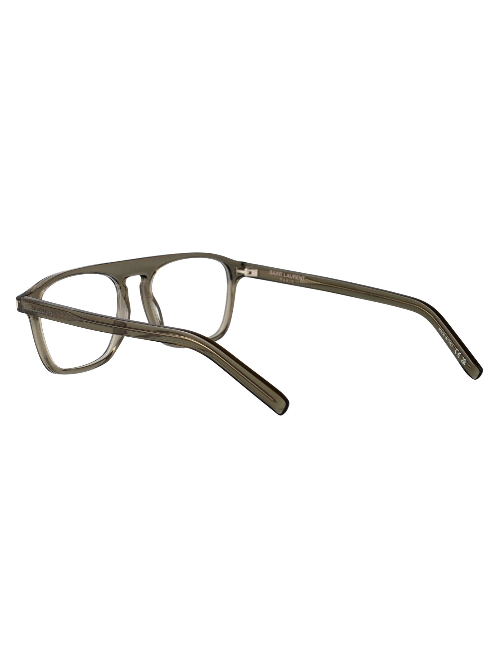 SAINT LAURENT Stylish Transparent Acetate Glasses for Men