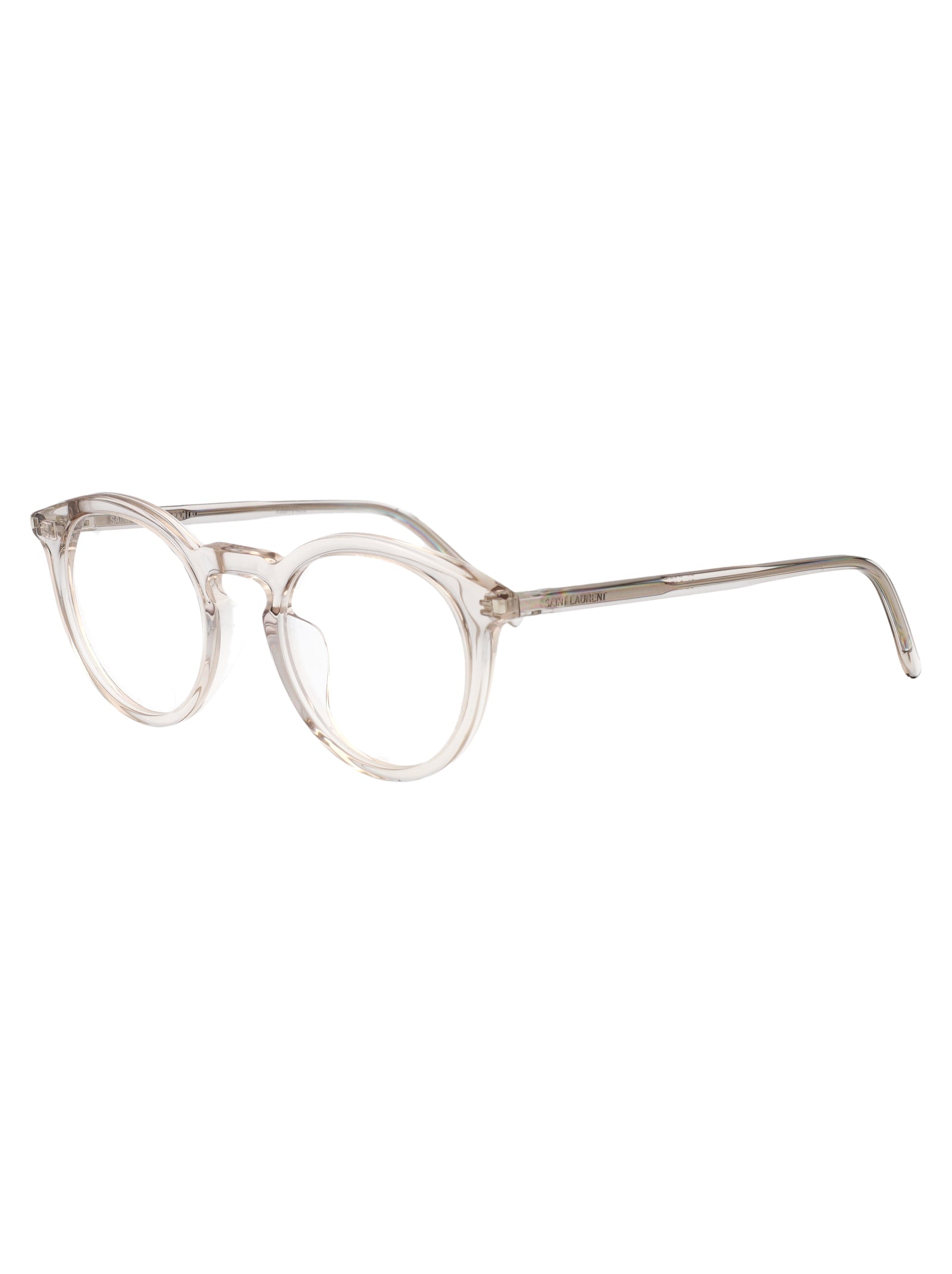 SAINT LAURENT Transparent Recycled Acetate Glasses