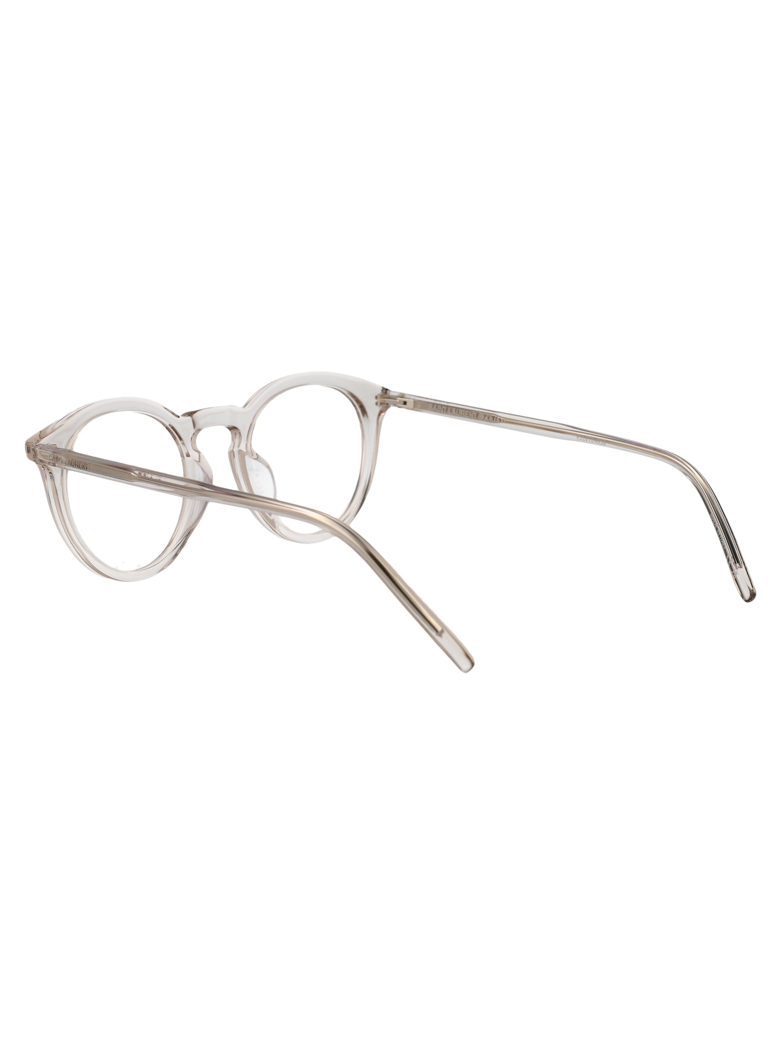 SAINT LAURENT Transparent Recycled Acetate Glasses