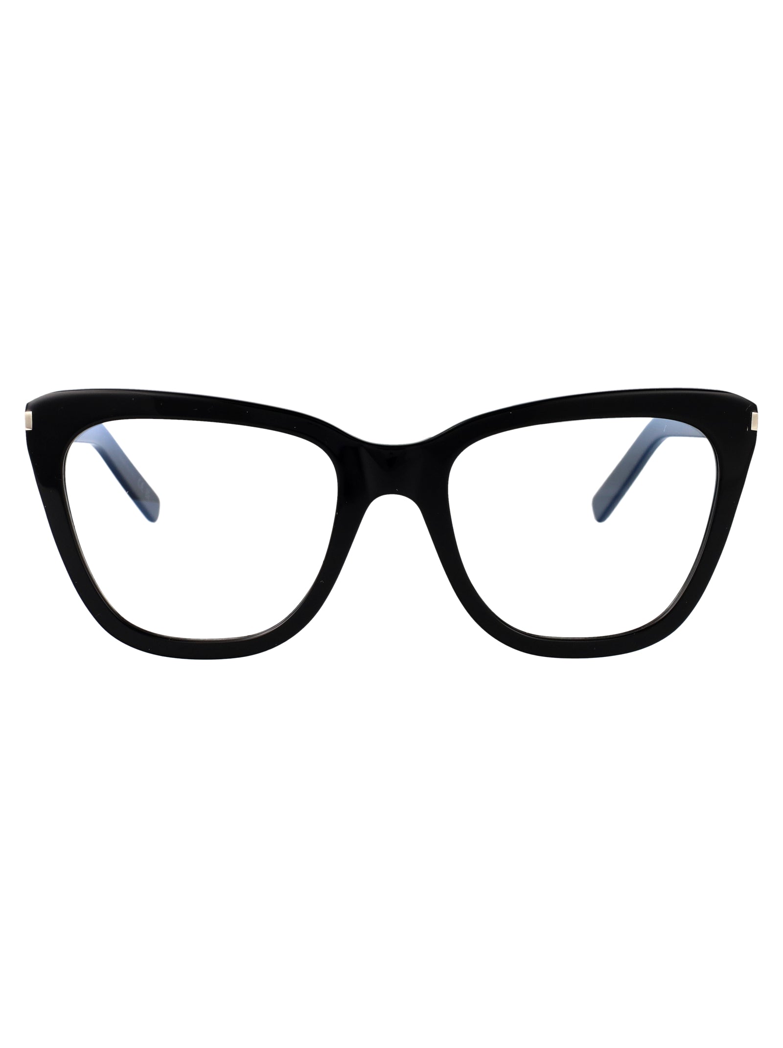 SAINT LAURENT Transparent Acetate Slim Optical Glasses for Women