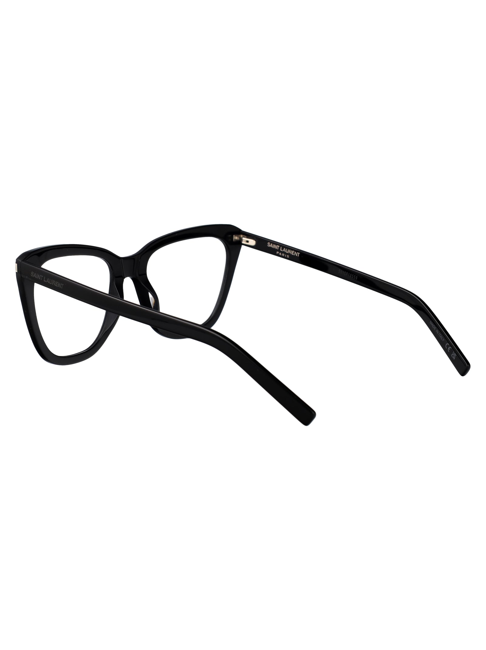 SAINT LAURENT Transparent Acetate Slim Optical Glasses for Women