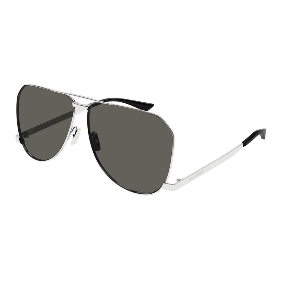 SAINT LAURENT Metallic Silver Sunglasses