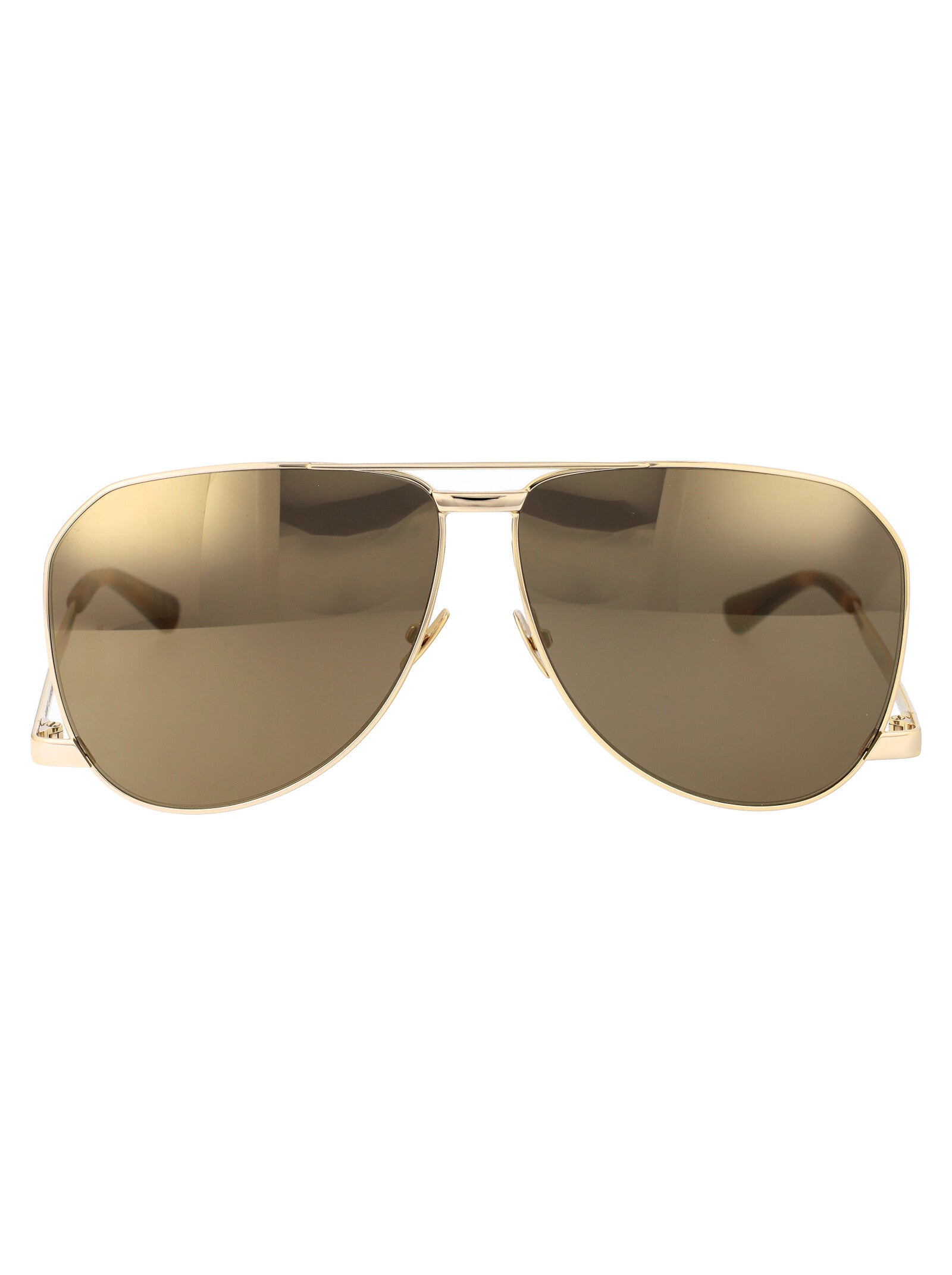SAINT LAURENT Metallic Gold Sunglasses for Women