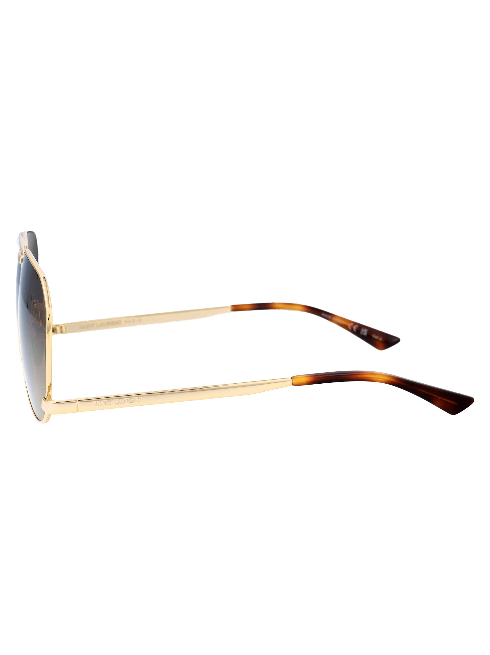 SAINT LAURENT Metallic Gold Sunglasses for Women