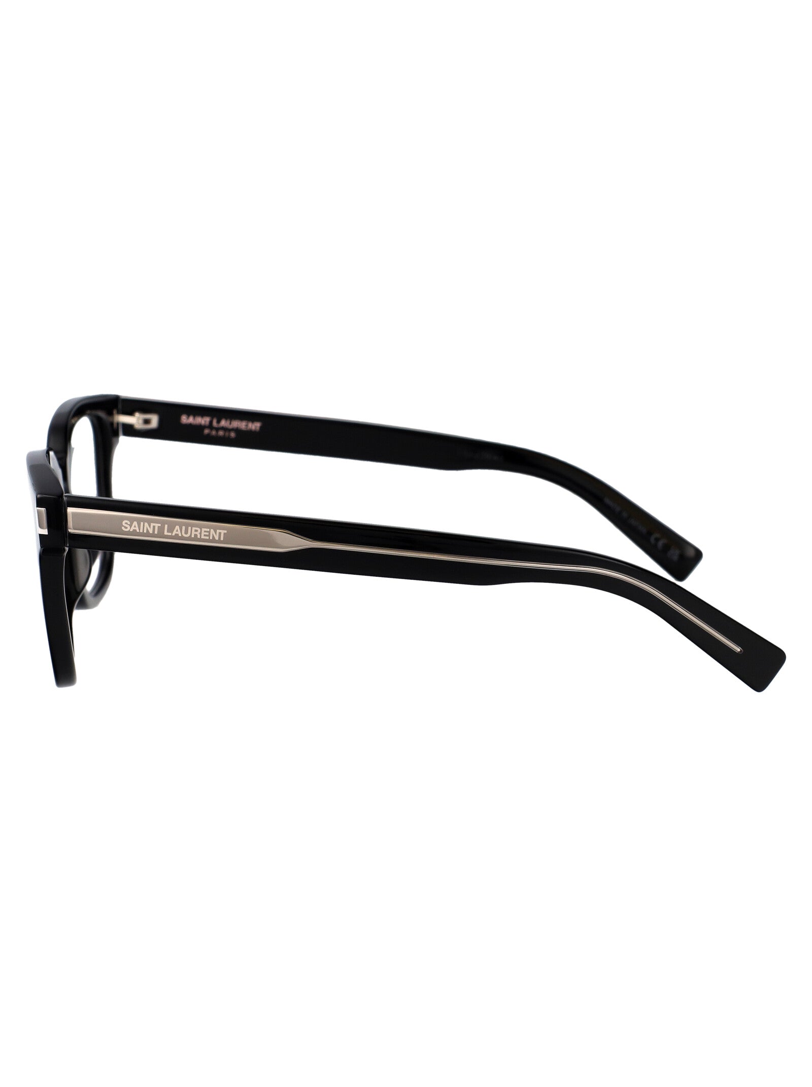 SAINT LAURENT Stylish Crystal-Transparent Acetate Glasses for All