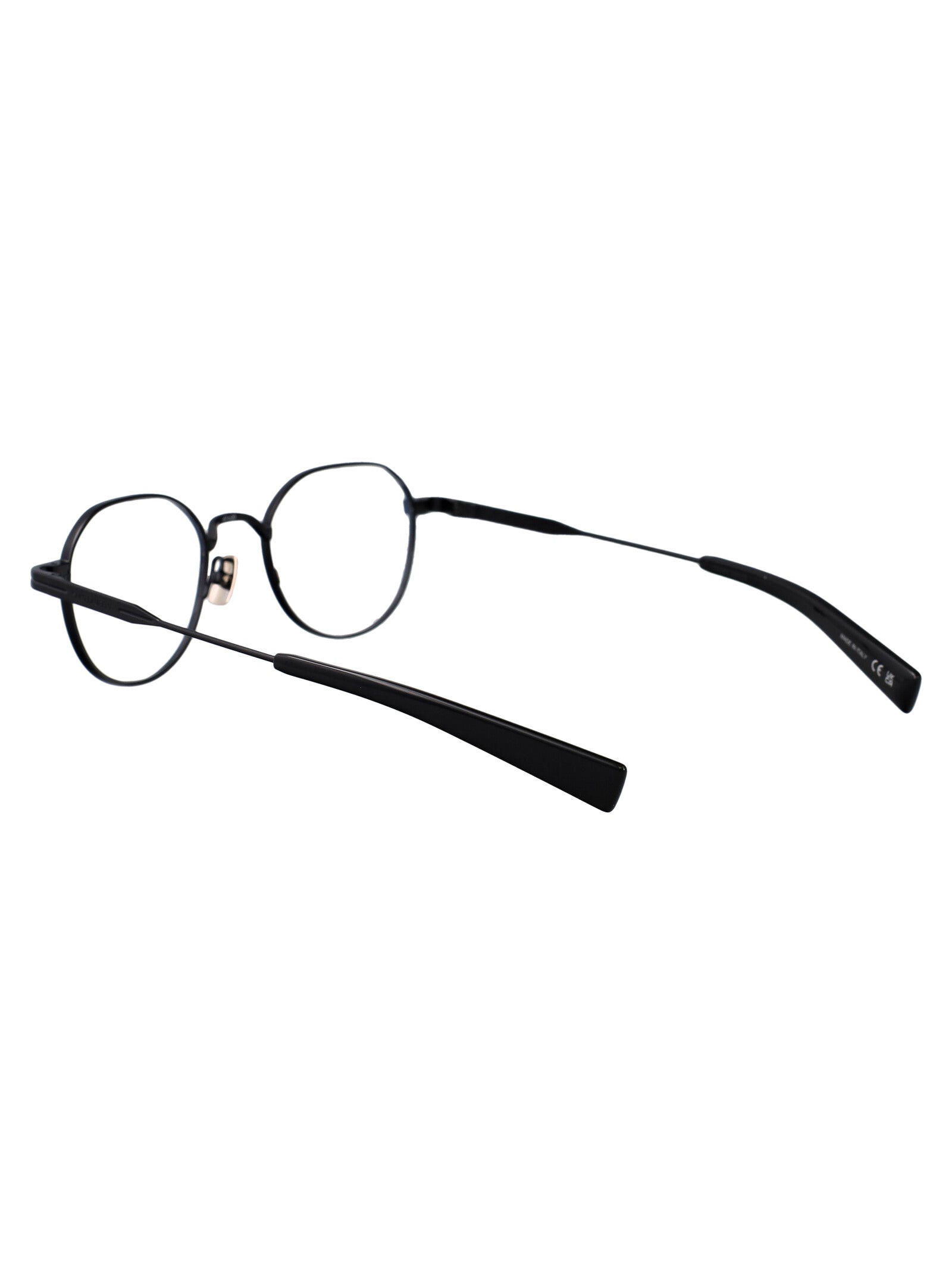 SAINT LAURENT Chic Transparent Metal Optical Glasses for Women