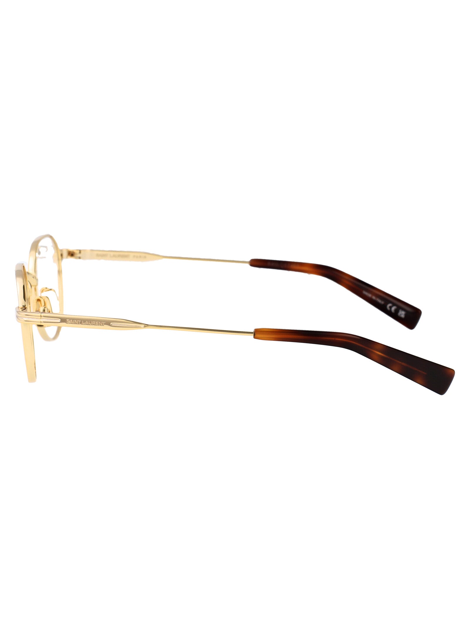 SAINT LAURENT Chic Transparent Metal Glasses for Women