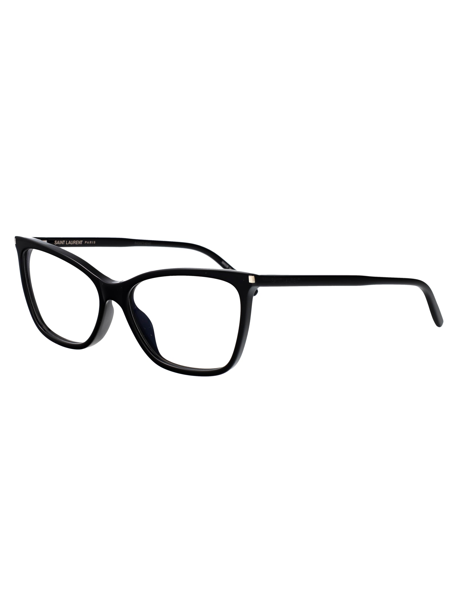 SAINT LAURENT Sophisticated Transparent Acetate Optical Glasses for Women