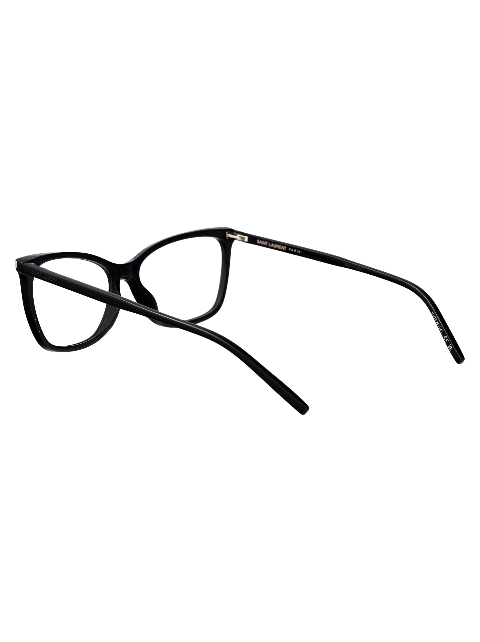 SAINT LAURENT Sophisticated Transparent Acetate Optical Glasses for Women