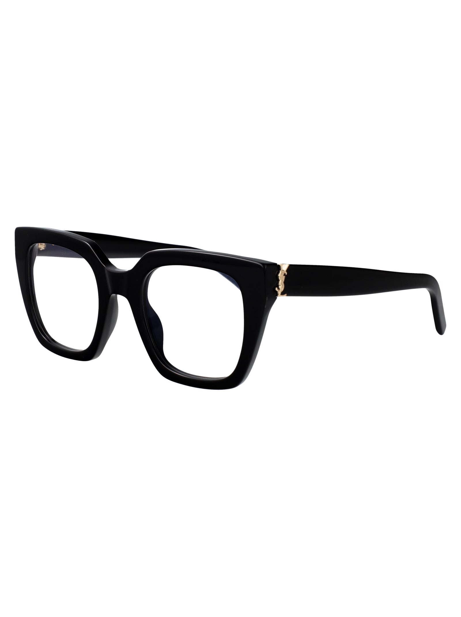 SAINT LAURENT Transparent Recycled Acetate Optical Glasses for Women