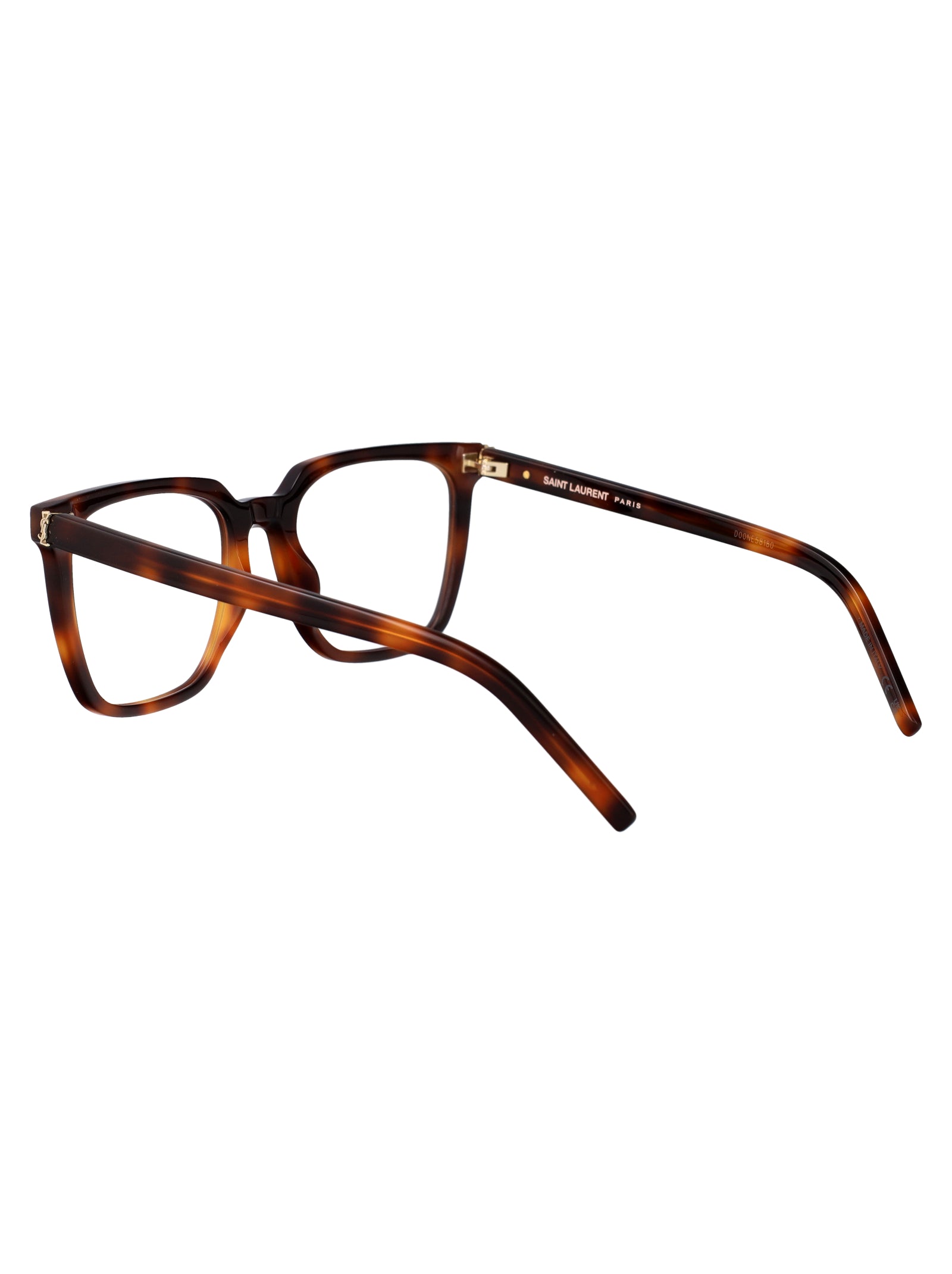 SAINT LAURENT Eco-Friendly Transparent Recycled Acetate Glasses for Women