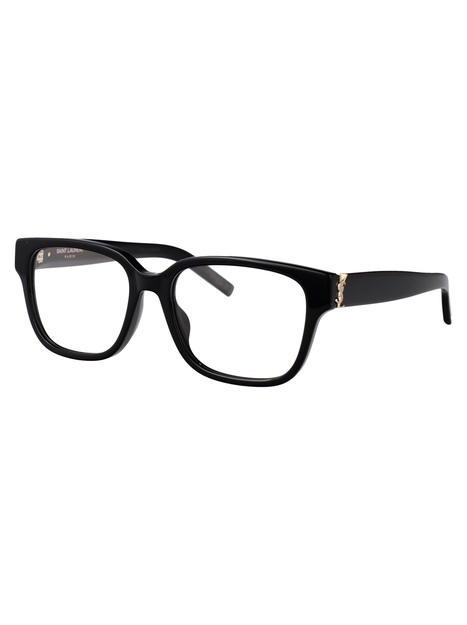 SAINT LAURENT Transparent Recycled Acetate Optical Glasses for Women