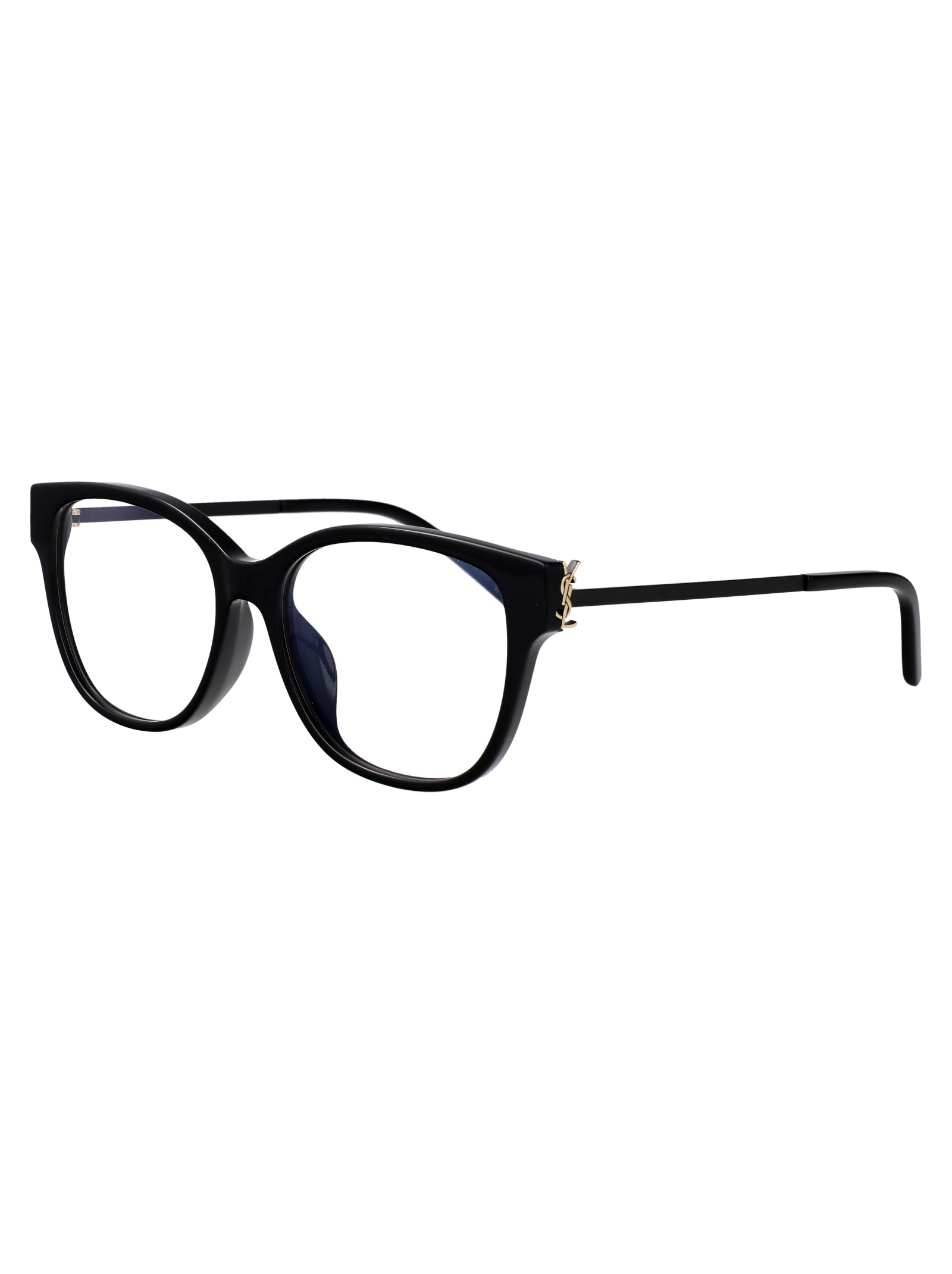 SAINT LAURENT Transparent Recycled Acetate Optical Glasses for Women