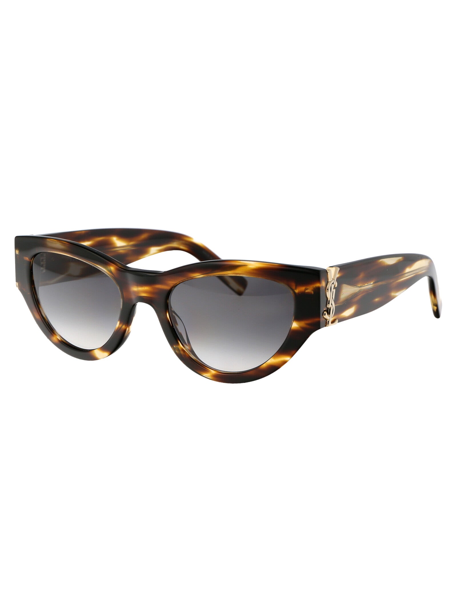 SAINT LAURENT Elegant Acetate Havana Sunglasses for Women