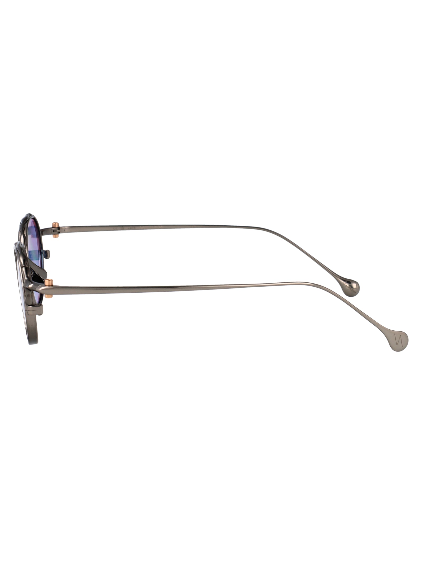 YOHJI YAMAMOTO Brushed Metal Sunglasses - Unisex