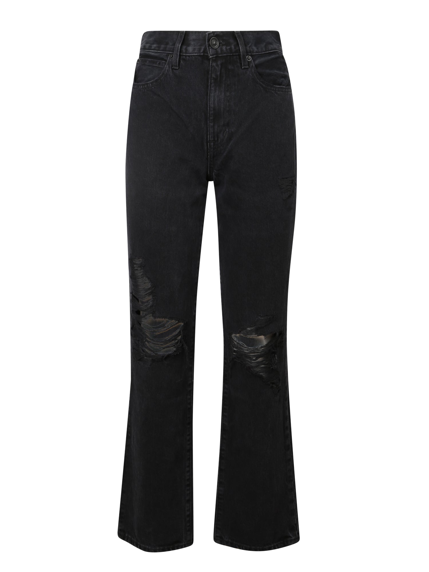 SLVRLAKE High-Waisted Ripped Jeans for Women