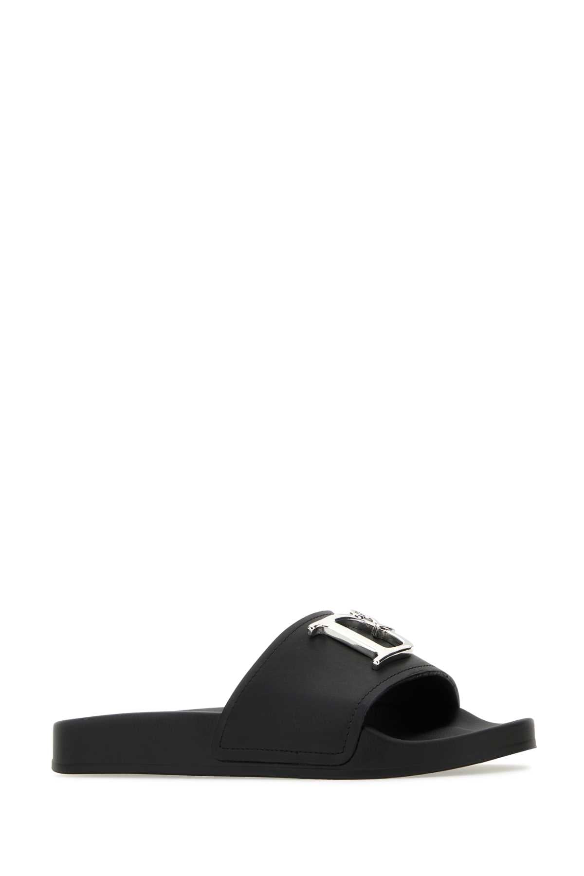 DSQUARED2 D2 Statement Mini Leather Slippers for Women