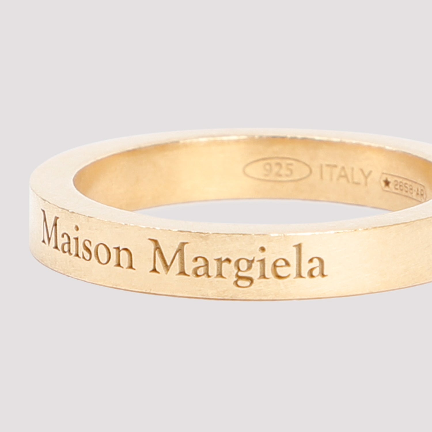 MAISON MARGIELA Unisex Logo Reference Ring 3MM