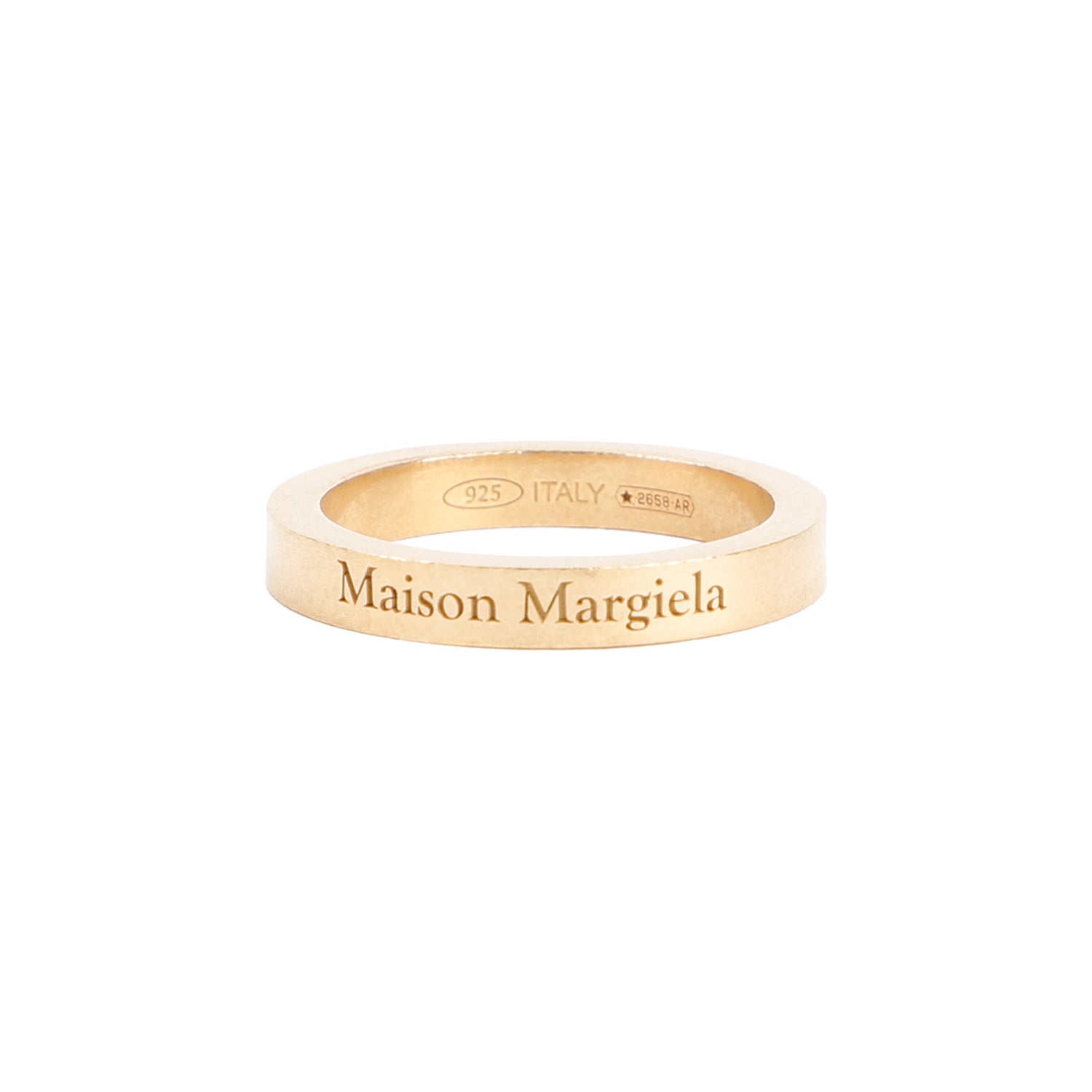 MAISON MARGIELA Unisex Logo Reference Ring 3MM