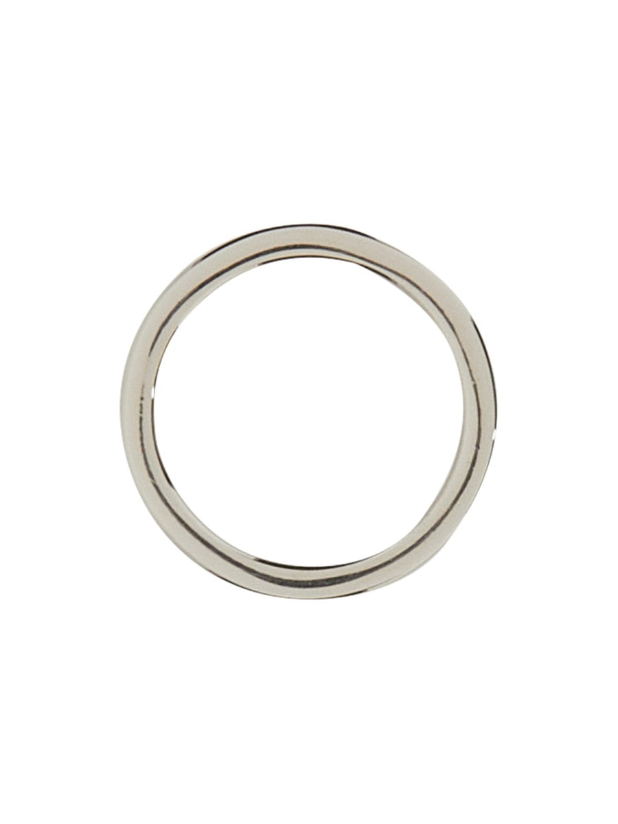 MAISON MARGIELA Engraved Logo Ring - 3 mm Height